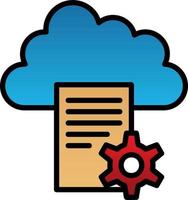 Cloud Storage Vector Icon Design