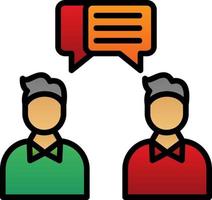 Face to Face Talk Vector Icon Design