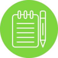 Taking Notes Vector Icon Design