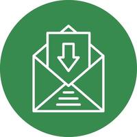 Inbox Vector Icon Design