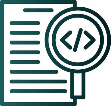 Code Review Vector Icon Design