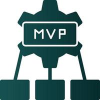 diseño de icono de vector mvp