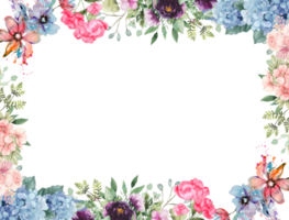 quadro decorativo de flores png