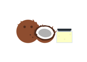 Noce di cocco burro vaso png