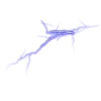 Element Blue Lightning flash Thunderbolt isolated PNG