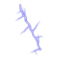 elemento raio azul flash relâmpago isolado png