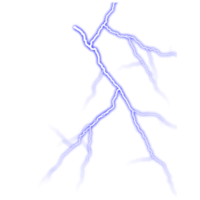 Element Blue Lightning flash Thunderbolt isolated PNG