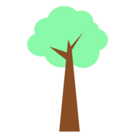 dessin animé arbre vert élément png