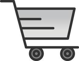 diseño de icono de vector de carrito de compras