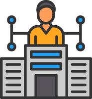 Company Structure Vector Icon Design