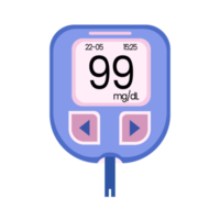 The blood sugar checker to identify diabetes is blue png