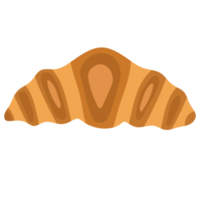 croissant-symbolillustration für ihr frühstückslebensmittelthema png