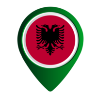 albania flagga Land png