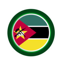 moçambique flagga Land png