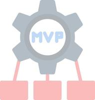 diseño de icono de vector mvp