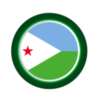 djibouti flagga Land png