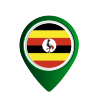 Uganda-Flaggenland png