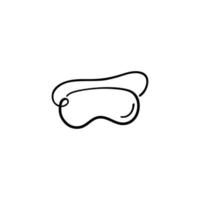 Eye Sleeping mask Line Style Icon Design vector