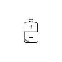 Battery Line Style Icon Design vector