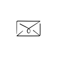 Mail Line Style Icon Design vector