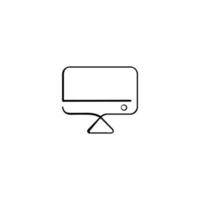 pc Line Style Icon Design vector