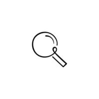 Magnifier Line Style Icon Design vector