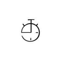 Timer Line Style Icon Design vector