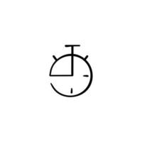 Timer Line Style Icon Design vector