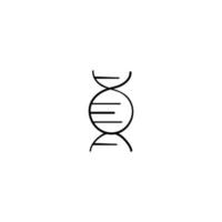 DNA Line Style Icon Design vector