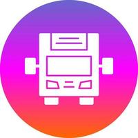 diseño de icono de vector de pantalla de bus