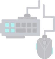 diseño de icono de vector de teclado y mouse para juegos