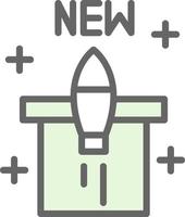 New Product Launch Vector Icon Design