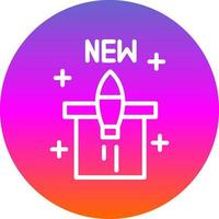 New Product Launch Vector Icon Design