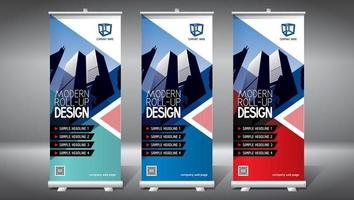 Set of Rollup Templates vector