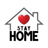 Stay Home Icon vector