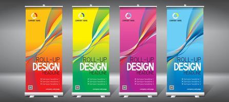 Set of Rollup Templates vector