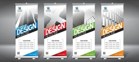 Set of Rollup Templates vector