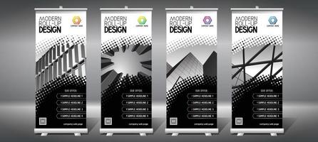 Set of Rollup Templates vector