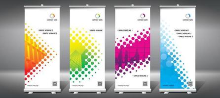 Set of Rollup Templates vector
