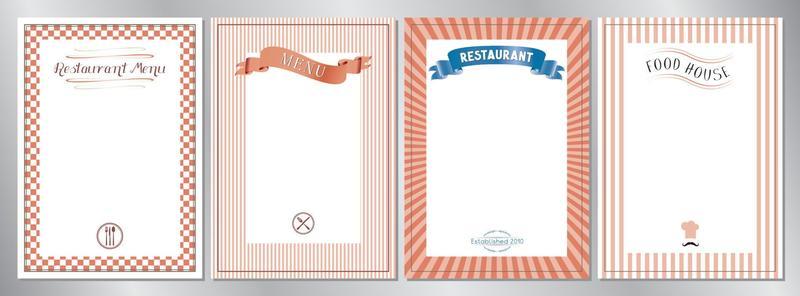 Classic Restaurant Menu Templates