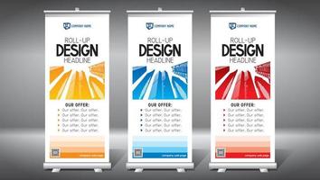 Set of Rollup Templates vector