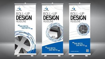 Set of Rollup Templates vector