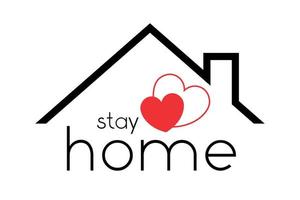 Stay Home Icon vector