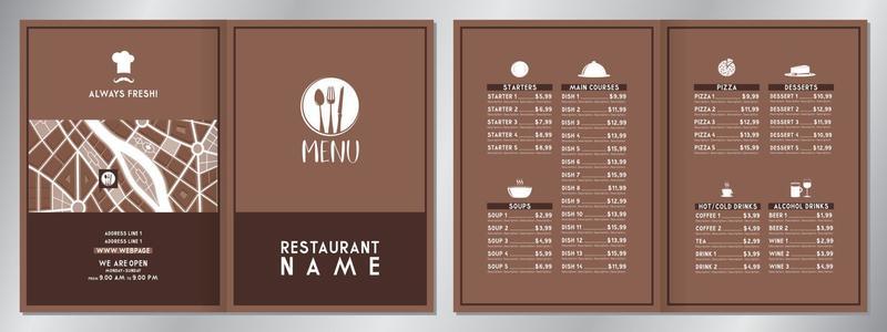 Vintage Restaurant Menu Template