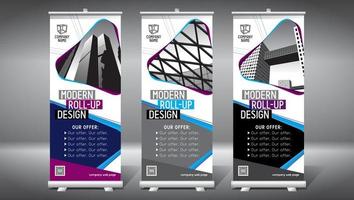 Set of Rollup Templates vector