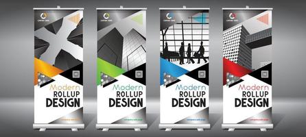 Set of Rollup Templates vector