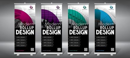 Set of Rollup Templates vector