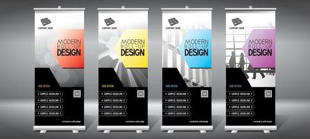 Set of Rollup Templates vector