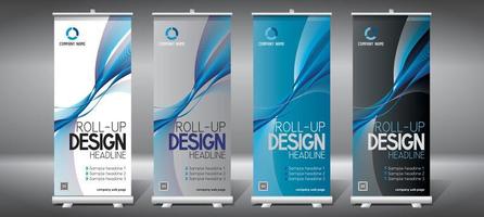 Set of Rollup Templates vector