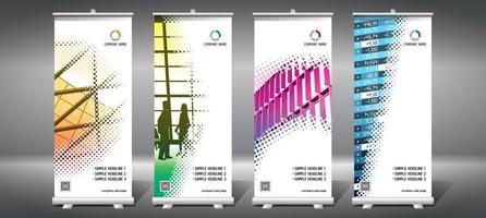 Set of Rollup Templates vector